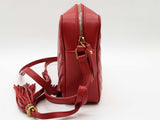Ysl Saint Laurent Red Leather Lou Camera Bag Sd0626pzxde