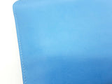 Hermes Azap Bleu Paradis Blue Swift Leather Zippy Wallet Clutch Do0326crxde