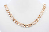 14k Yellow Gold Figaro Chain Necklace 21.1 Grams 24.5 Inch Eb0426llrxde