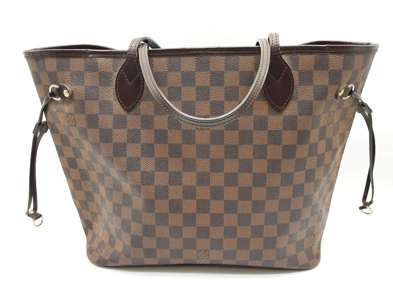 Louis Vuitton Neverfull Brown Damier Ebene Coated Canvas Tote Bag Do1224wrzde