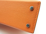 Hermes Mini Kelly Ii Sellier Orange Pink Chevre Mysore Palladium Shoulder Bag Do0225oxzxzde