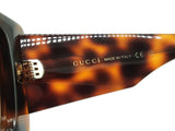 Gucci Gg2039s Brown Tortoiseshell Frames Large Square Sunglasses Do0926lxzde