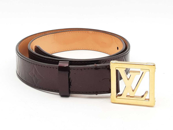 Louis Vuitton Frame Monogram Vernis Patent Leather Belt Fw0125lxzsa