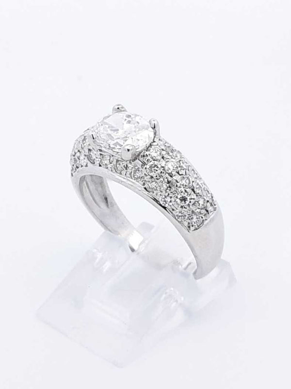 2.13 Cttw Diamond & 14k Gold Cluster Ring 5.7 Grams Size 7.25 Fw0925lprxdu