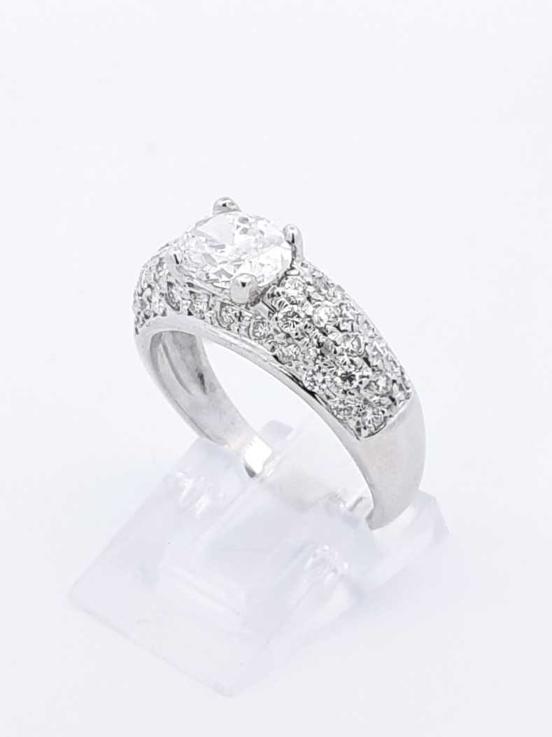 2.13 Cttw Diamond & 14k Gold Cluster Ring 5.7 Grams Size 7.25 Fw0925lprxdu