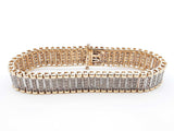 2.32 Cttw Diamond & 10k Yellow Tennis Bracelet 27.9 Grams 7.25 Inch Fw0425lexzdu