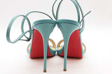 Christian Louboutin Loubi Queen Blue Patent Leather Heels Size 38 Eb0326oorde