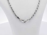 14k White Gold 12.4 Grams Rope Chain 24 In Aa0126rwrsa