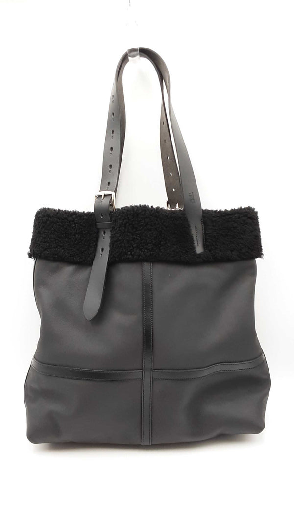 Hermes Cristobal & Shearling Etriviere Shopping Tote Bag Sd0925ozxzde