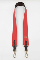 Louis Vuitton Bandoulière Strap In Monogram Canvas & Red Leather Fw0526oxzdu