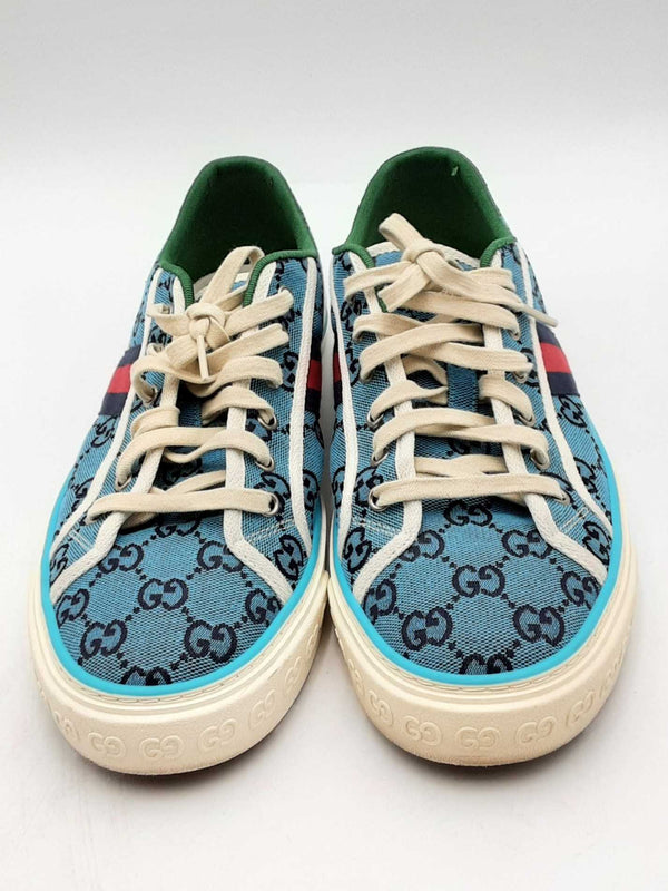 Gucci Gg Monogram Canvas Sneakers Size 10 Eb0824crsa