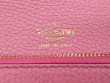 Valentino Garavani Rockstud Pink Calfskin Wallet Sd0925ozxde