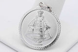 14k White Gold Infant Of Prague & Lady Of The Holy Scapular Pendant Eb0326wersa