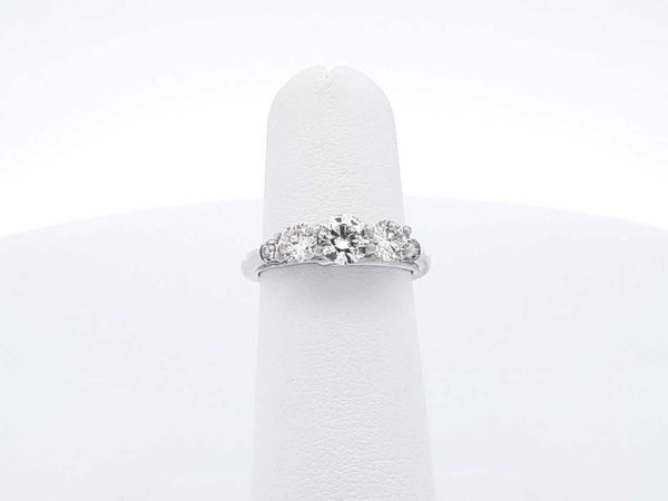 0.94 Cttw Diamond & 14k White Gold Ring With Cert 3.3 Grams Size 5 Fw0625rxzdu