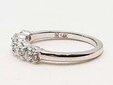 1.00 Cttw Lab Grown Diamonds 14k White Gold 2.2g Ring Size 7 Do0525wexde