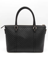 Gucci Microguccissima Black Leather Tote Bag Eb0726prxsa