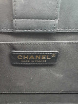 Chanel Quilted Black Leather Cc Chain Accordion Tote Bag Eb0726lsxzde