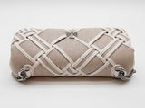 Tory Burch Kira Woven Canvas Mini Natural/blanc Flap Bag Sd1025lzxde