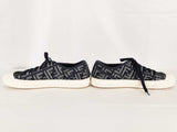Fendi Domino Ff Denim Low Top Sneakers Size 12us Sd10225lcrde