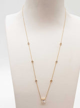 0.75 Cttw Lab Grown Diamonds 14k Yg 1.9g Princess Necklace 18 In Do1225rorde