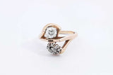 0.62ctw Diamond Ring In 14k Yellow Gold 4.6 Grams Size 6.75 Eb0125pixsa