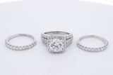 7.06cttw Diamond Wedding Set In 14k White Gold 13.5 Grams Size 7.25 Eb0326crxzdu