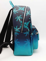 Mcm Stark Ceramic Blue Gradation Palm Canvas Backpack Eb0426orxsa