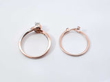 Two Hearts 0.38 Cttw Diamond & 10k Gold Bridal Set 3.6 Grams Size 7 Fw0326lsrdu
