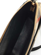 Burberry Snip Crossbody Bag In Check Jacquard Canvas Fw0626pxzdu