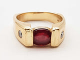 Ruby Solid 14k Yellow Gold 20.1g Ring Size 14.25 Do0526lcxzde