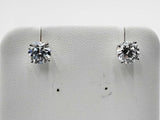 Approx 2.0 Ctw Lab Grown Diamonds 14k Wg 1.4g Stud Earrings Do0724wxzdu