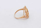 18k Yellow Gold Coin Inspired Ring 3.4 Grams Size 4.5 Eb0826oirsa