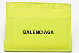 Balenciaga Neon Yellow Card Holder Wallet Eb1025rxdu