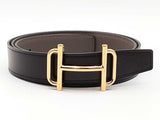 Hermes Reversible Black & Gray Belt / Buckle Size 42-44 Aa0726wrzsa