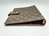 Louis Vuitton Brown Monogram Coated Canvas 6 Round Ring Binder Do0524rxzde