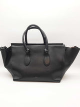 Celine Tie Knot Black Leather Tote Bag Eb1025wxzde