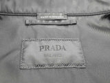 Prada Re-nylon Black Long Sleeve Snap Button Up Shirt Size Sm Do0425wxzde
