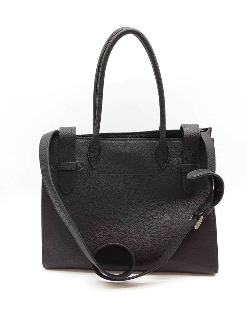 Prada Black Leather Buckle Tote Bag Sd0425irzde
