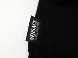 Versace Jeans Couture Black Knitted Mock Turtle Neck Sweater Do1025rxzde