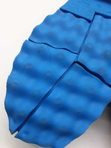 Off-white Black Leather Sponge Derby Shoes With Blue Soles Size 46 Eb0925lxzde