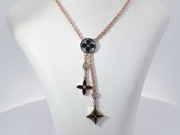 18k Yellow Gold Louis Vuitton Idylle Blossom 8 G Pendant Chain 16 In Aa0925szxsa