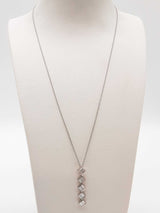 0.90 Cttw Lab Grown Diamonds 0.925 Silver 3.8g Drop Necklace 19 In Do0325lxzde