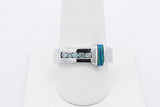 Blue Diamond & Opal Inlay 14k White Gold Ring 10.5 Grams Size 8.5 Eb1025prxsa
