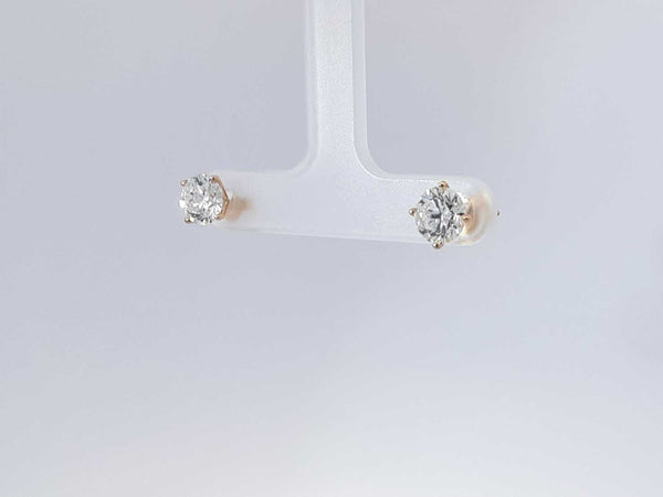 2.00 Cttw Lab Grown Diamond Stud Earrings 14k Yellow Gold 1.2 Grams Aa0725wcssa