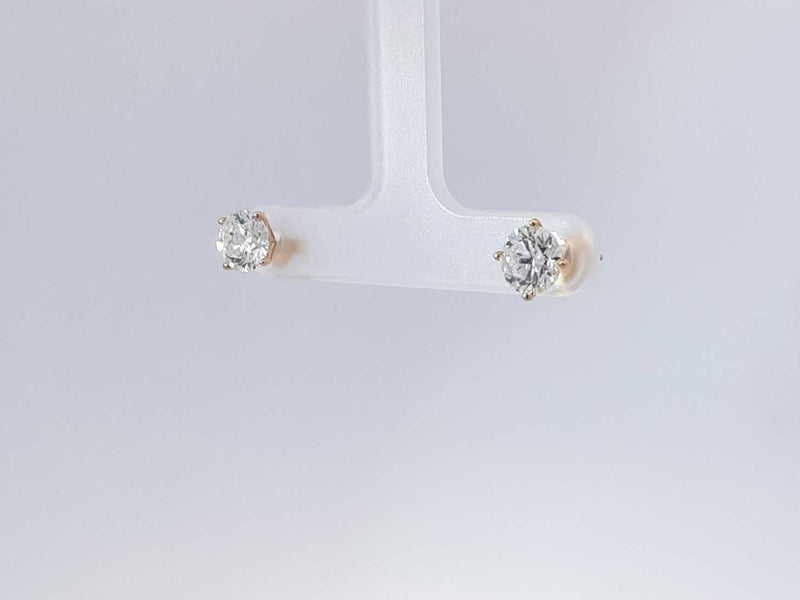 2.00 Cttw Lab Grown Diamond Stud Earrings 14k Yellow Gold 1.2 Grams Aa0725wcssa