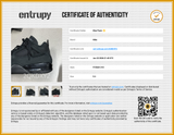 Nike Air Jordan 4 Retro Black Cat Sneakers Size 9.5 Fv5029-010 Eb0726lxzsa Entrupy Certificate