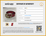 Gucci Torchon Double G 40mm Belt In Hibiscus Red Leather Size 80|32 Fw0326crdu Entrupy Certificate