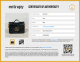 Gucci Chevron Quilted Marmont Matelasse Top Handle Bag Eb0626rxzsa Entrupy Certificate