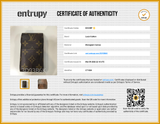 Louis Vuitton Etui Brown Monogram Cigarette Small Items Case Do0626crde Entrupy Certificate