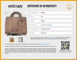 Christian Dior My Abc Dior In Matte Cannage-quilted Beige Leather Fw0926loxzdu Entrupy Certificate